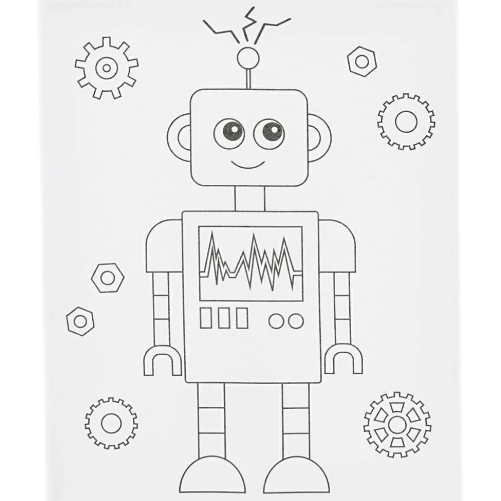Creativ Company Malerlærred 24 x 30 cm - Robot