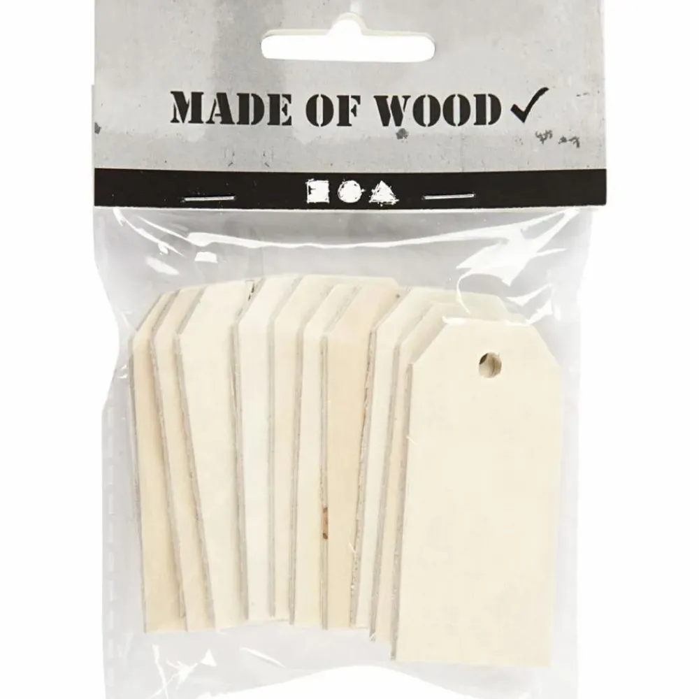 Clearance Creativ Company Manilamærker 3 x 6 cm - Natur, 10 stk