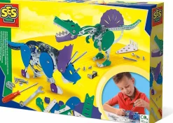 Hot SES Creative Metalbyggesæt - Triceratops + Spinosaurus