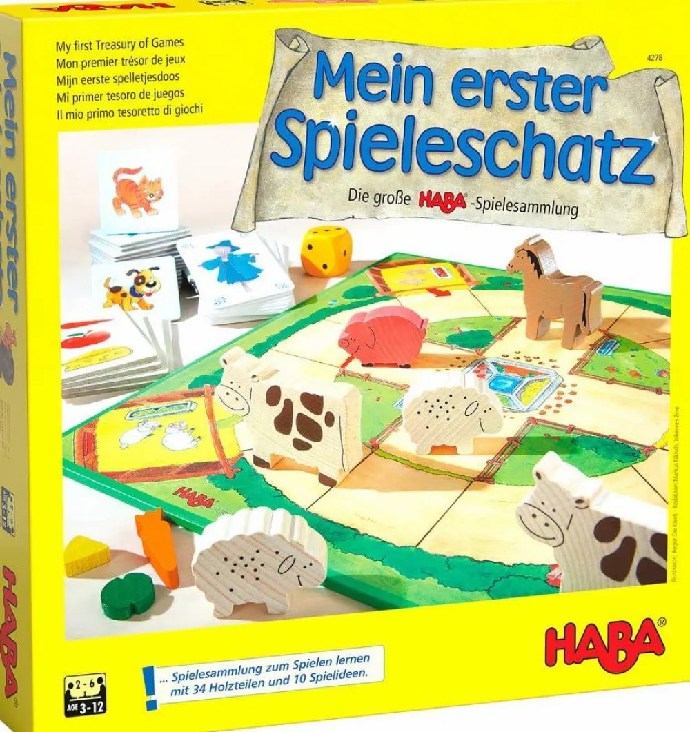 Clearance Haba Min første spil skat - Inkl. 10 spil