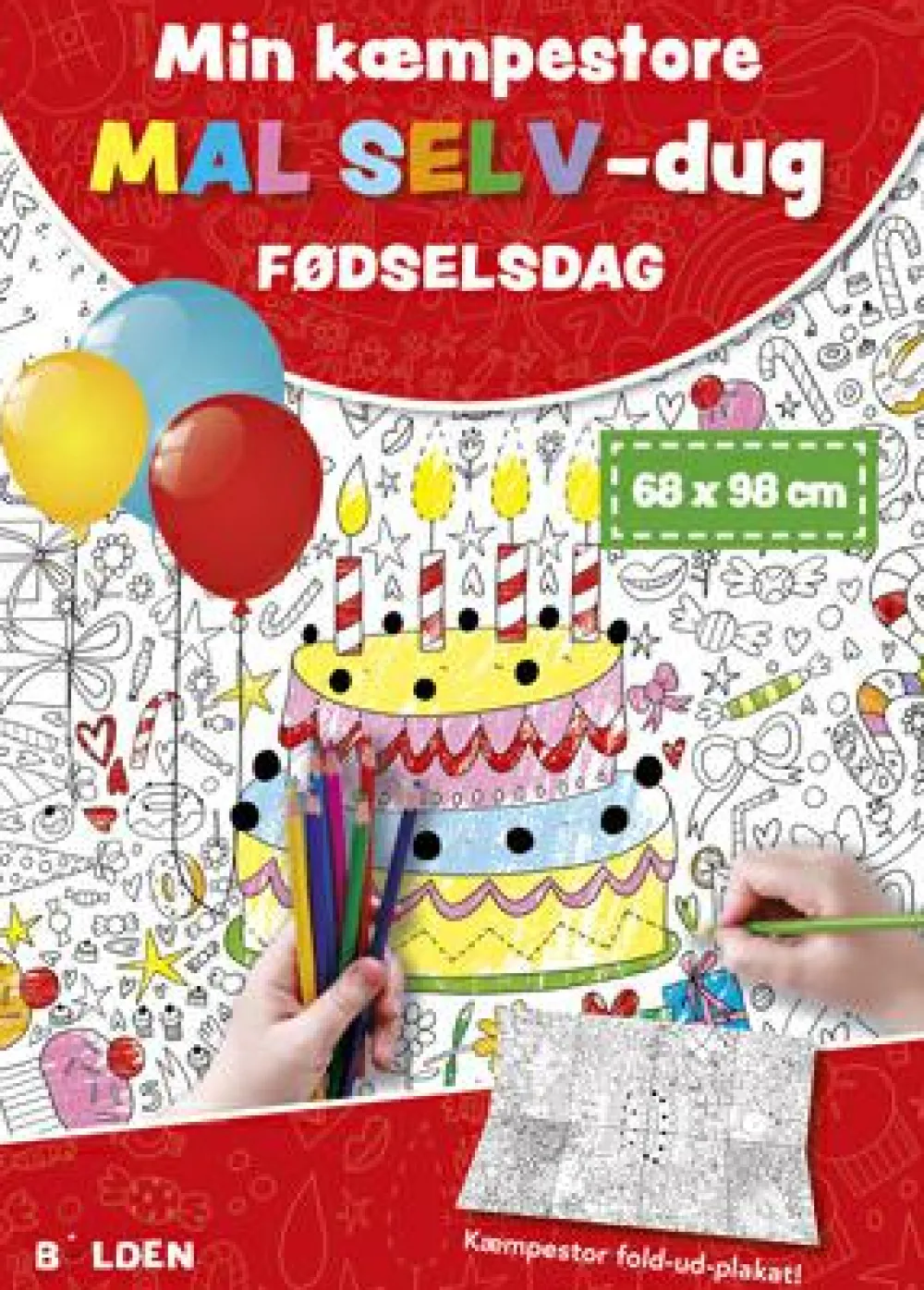 Online Forlaget Bolden Min kæmpestore mal selv-dug - Fødselsdag
