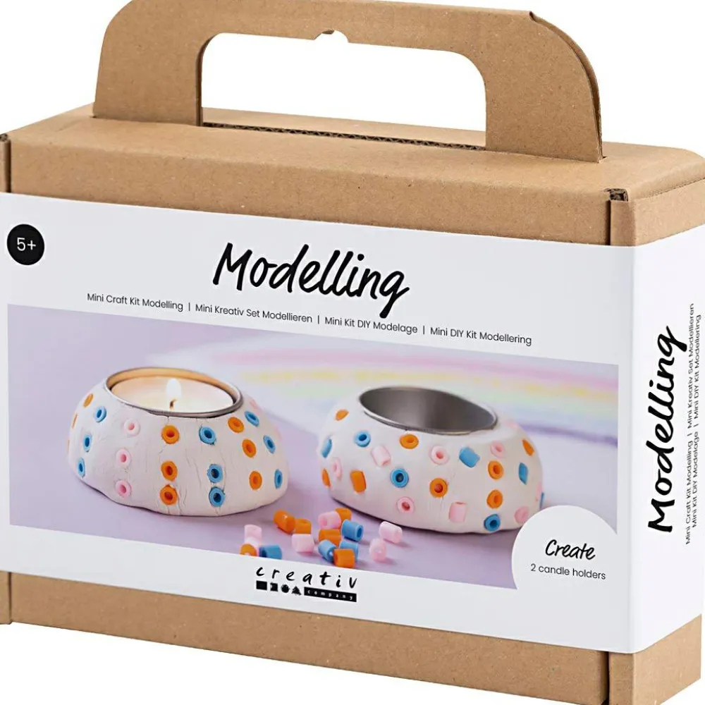 Sale Creativ Company Modelleringskit - Lav fyrfadsstager, 2 stk