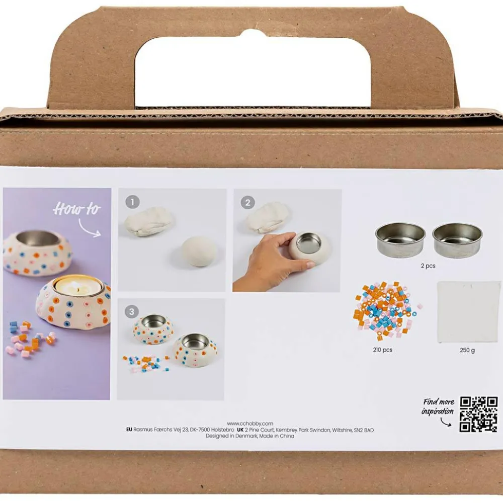 Sale Creativ Company Modelleringskit - Lav fyrfadsstager, 2 stk