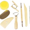 Hot Creativ Company Modelleringsredskaber i træ, 8 stk