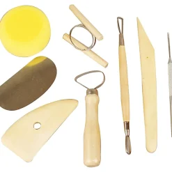 Hot Creativ Company Modelleringsredskaber i træ, 8 stk