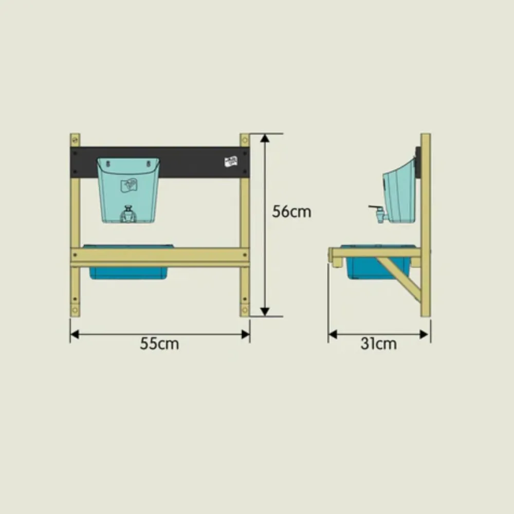Hot Mudderkøkken vægmodel - Lille, inkl. tilbehør