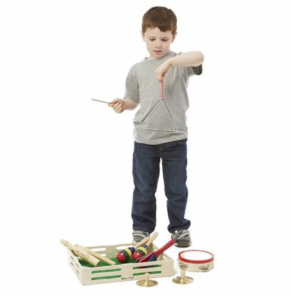New Melissa & Doug Musikkasse m. 7 instrumenter
