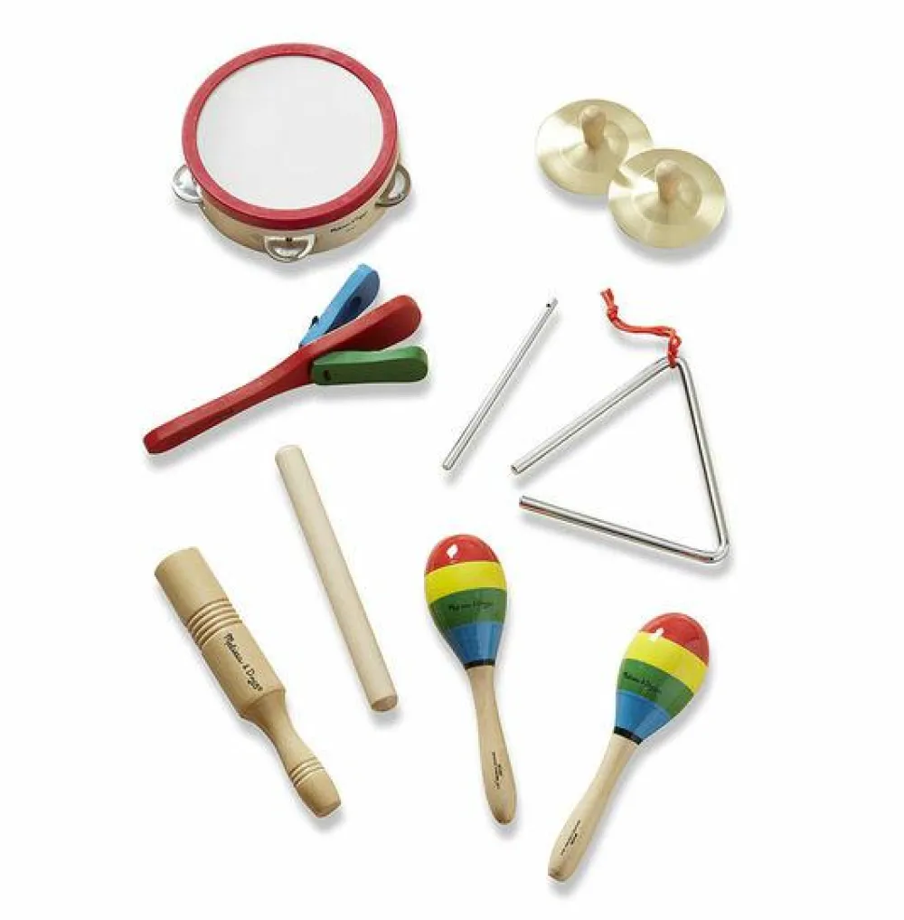 New Melissa & Doug Musikkasse m. 7 instrumenter