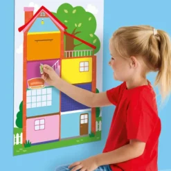 Best SES Creative My First - Plakat med klistermærker - Mit hus