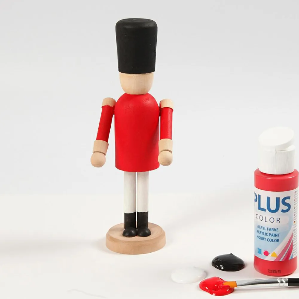 Online Creativ Company Nøddeknækker i træ - H: 13 cm