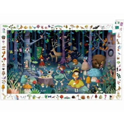 Outlet Djeco Observationspuslespil 100 brikker Fortryllet skov