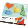 Hot Creativ Company Origami 15 x 15 cm - Basisfarver, 10 ark