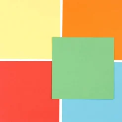 Hot Creativ Company Origami 15 x 15 cm - Basisfarver, 10 ark