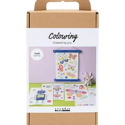 Outlet Creativ Company Paint by Numbers, tusser - Sommerfugle & robotter