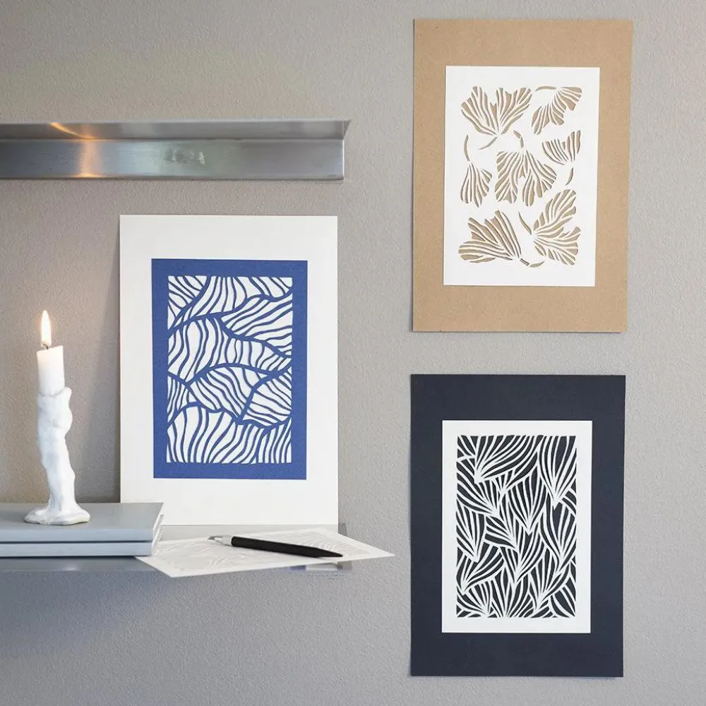Online Creativ Company Papirkunst - Papercuts, 3 stk