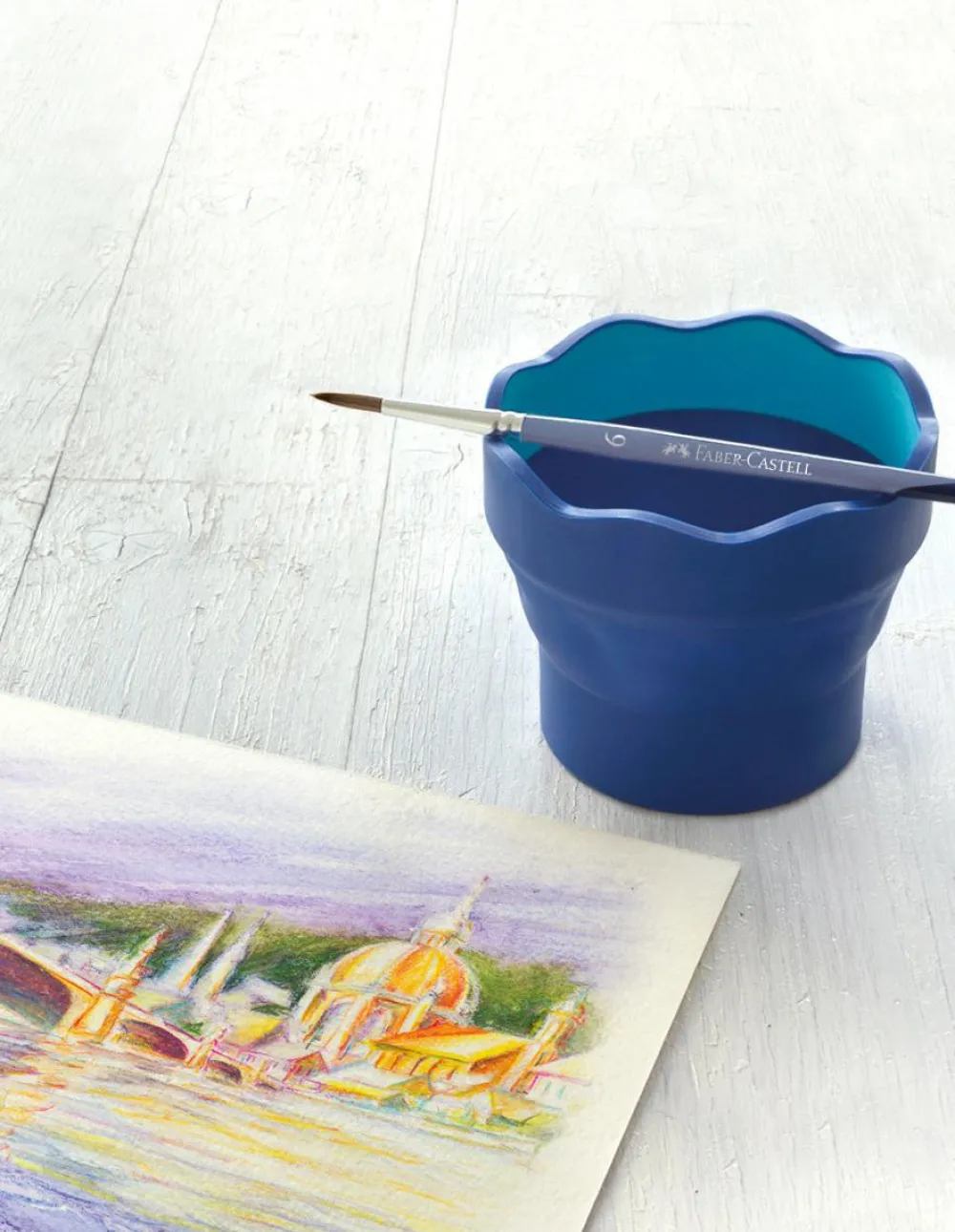 Discount Faber-Castell Penselbøtte, foldbar