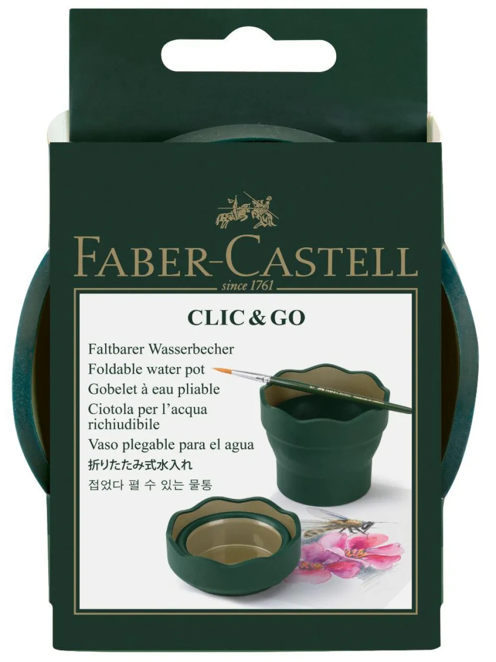Discount Faber-Castell Penselbøtte, foldbar