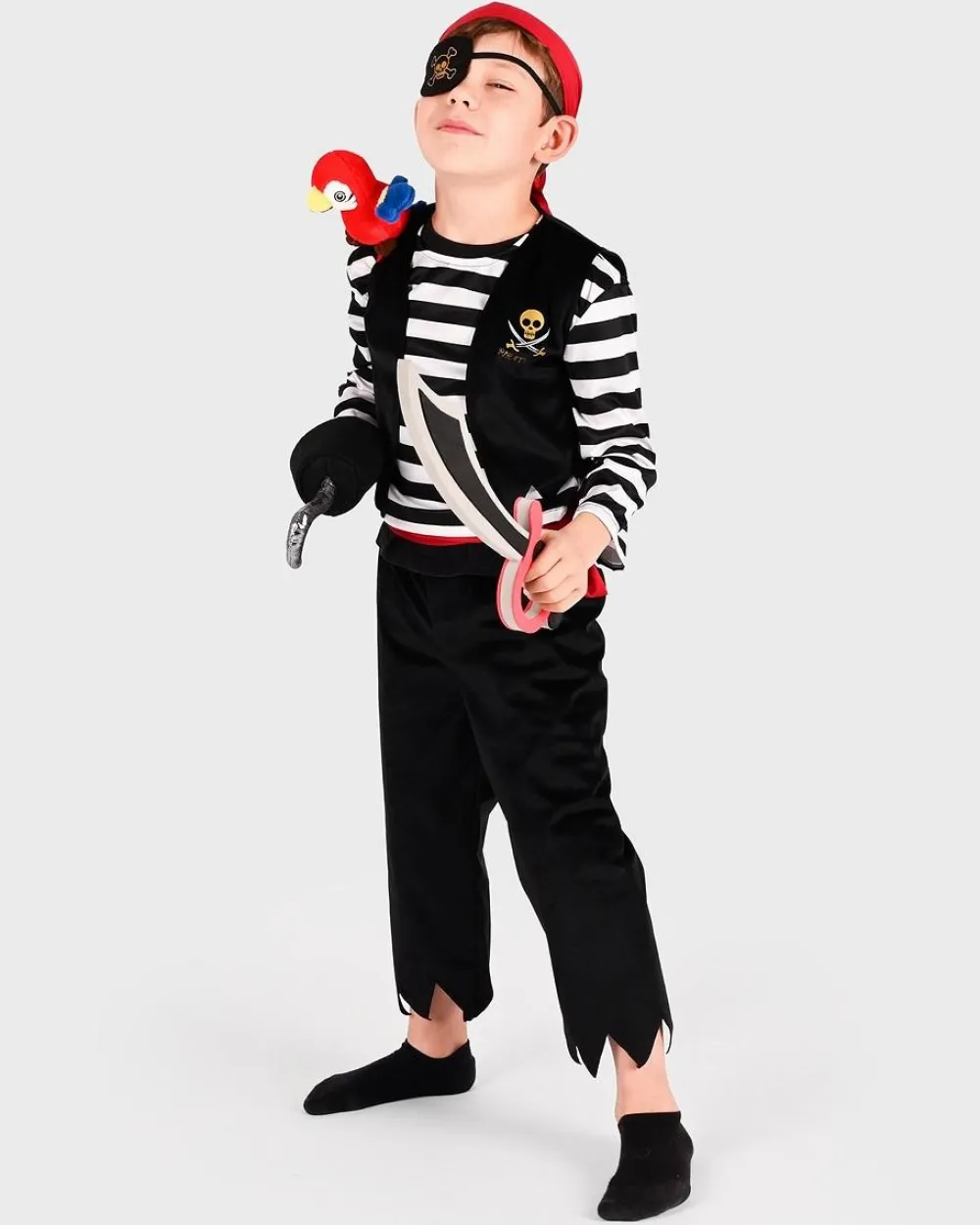 Discount Den Goda Fen Piratkostume, inkl. tilbehør