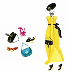 Djeco Påklædningsdukker m. stickers - Modetøj