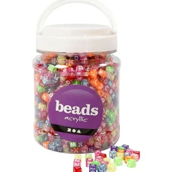 Outlet Creativ Company Plastperler - Bogstaver A-Z, ca. 1.950 stk