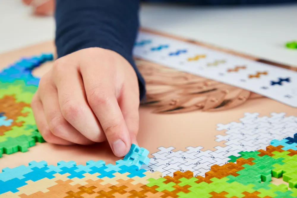 Outlet Plus-Plus - Puzzle By Number, Påfugl 800 stk