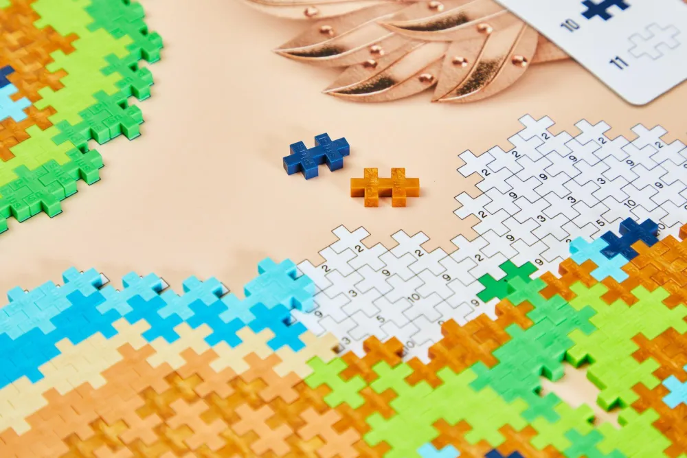 Outlet Plus-Plus - Puzzle By Number, Påfugl 800 stk