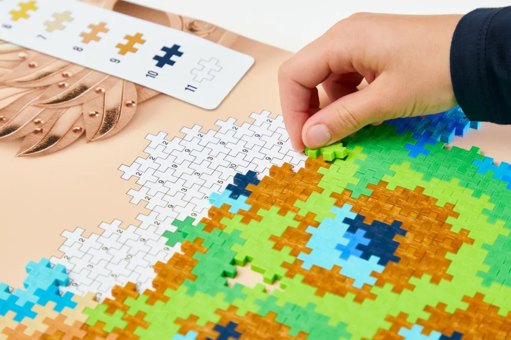 Outlet Plus-Plus - Puzzle By Number, Påfugl 800 stk