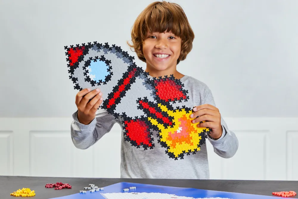 Plus-Plus - Puzzle By Number, Raket 500 stk