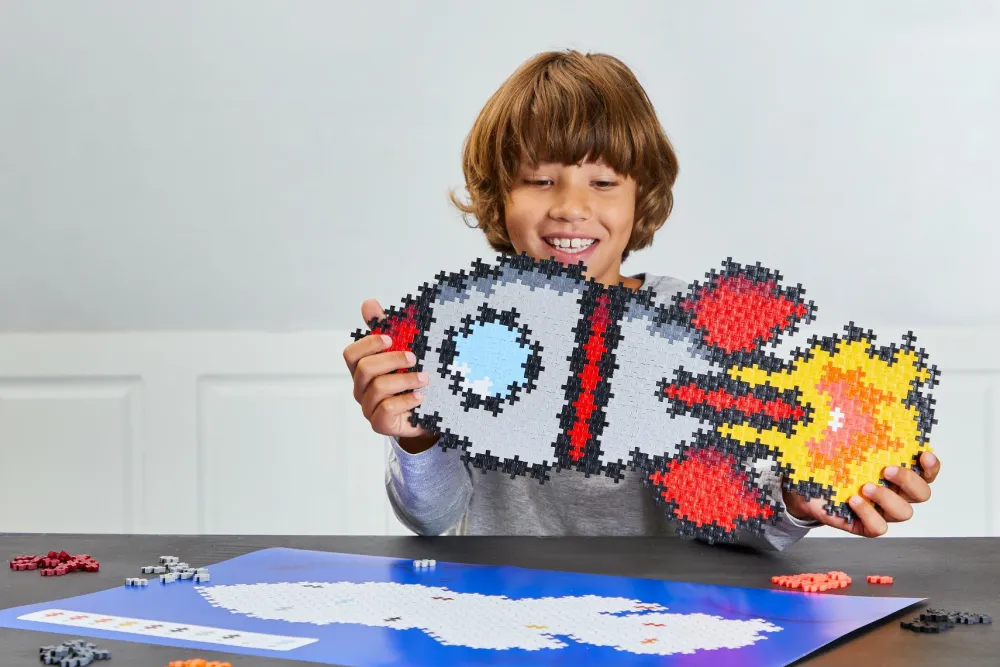 Plus-Plus - Puzzle By Number, Raket 500 stk