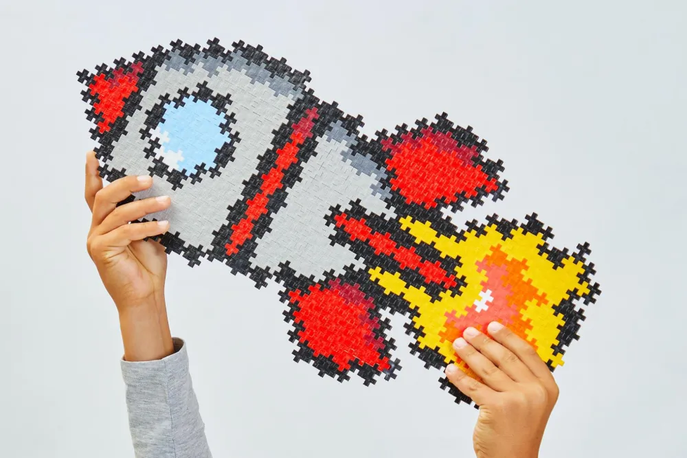 Plus-Plus - Puzzle By Number, Raket 500 stk