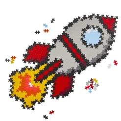 Plus-Plus - Puzzle By Number, Raket 500 stk