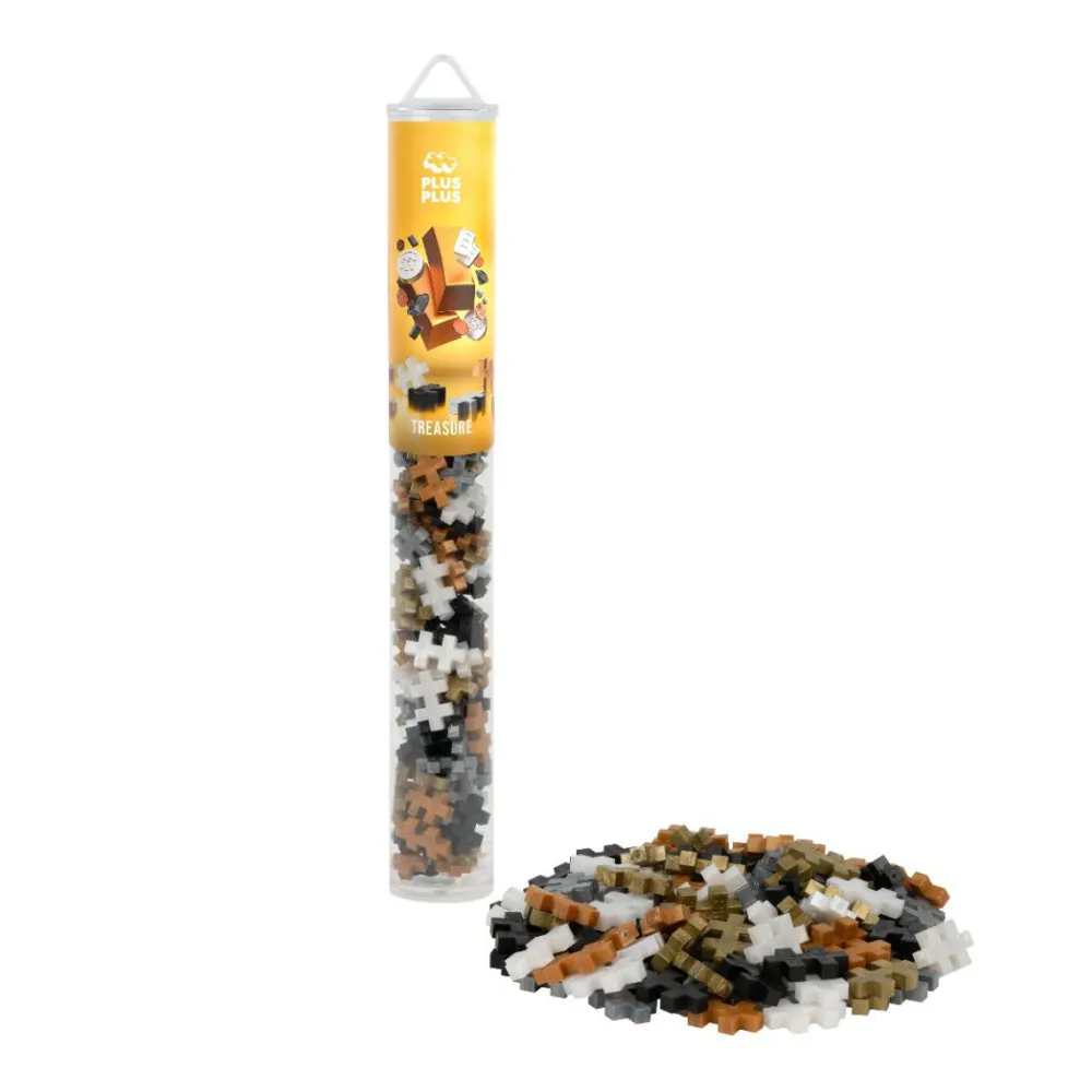 Outlet Plus-Plus i rør - Metallisk Mix, 100 stk