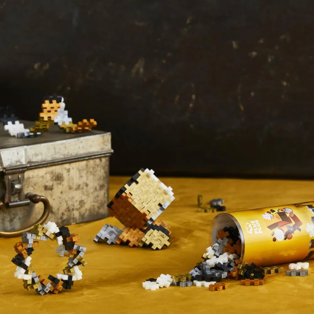 Outlet Plus-Plus i rør - Metallisk Mix, 100 stk