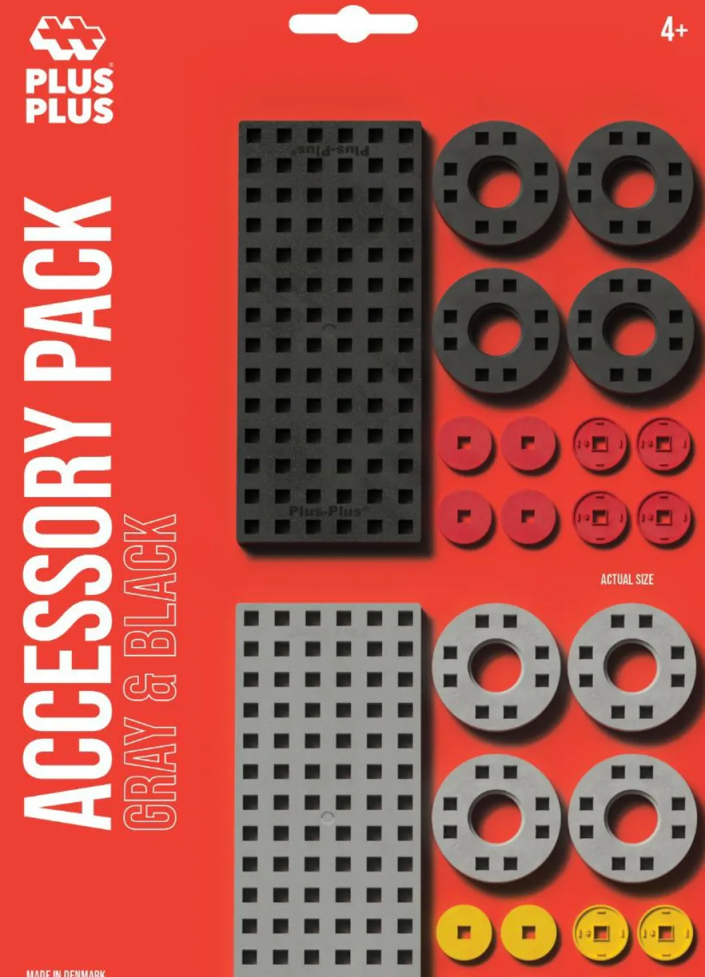 Online Plus-Plus tilbehørspakke - Sort & Grå, 30 dele