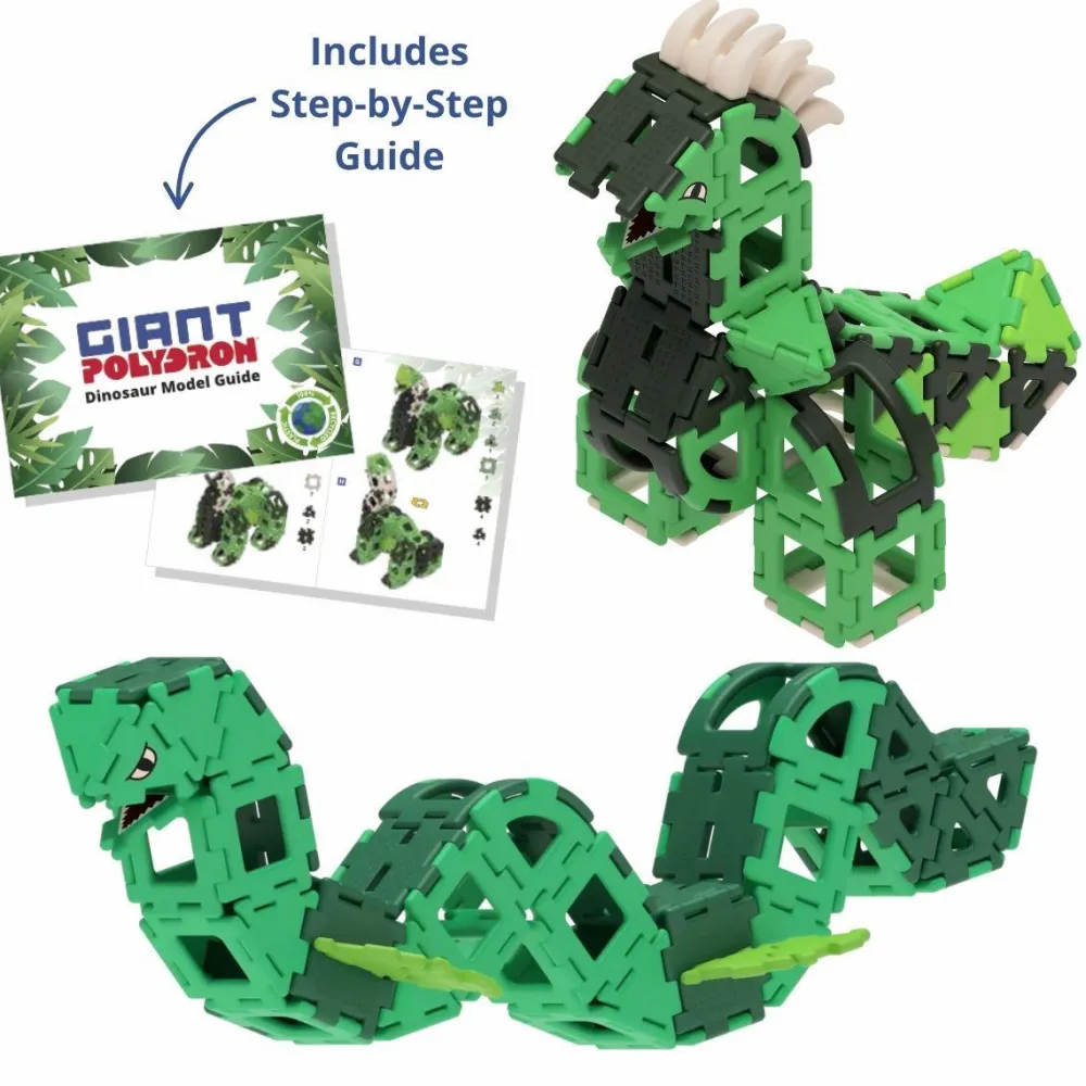 Sale Polydron Large - Dinosaur, 130 dele