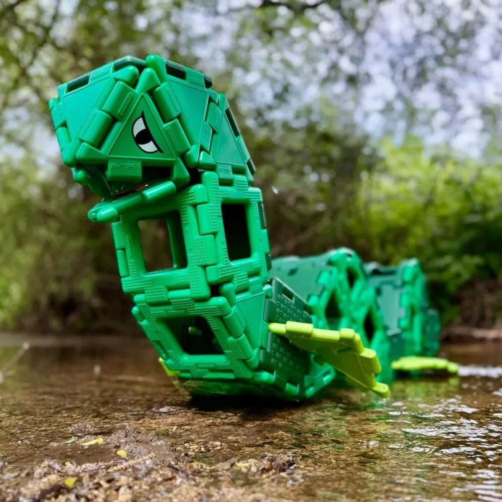 Sale Polydron Large - Dinosaur, 130 dele