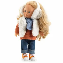 Online Djeco Pomea dukketøj - Vest & ørevarmere