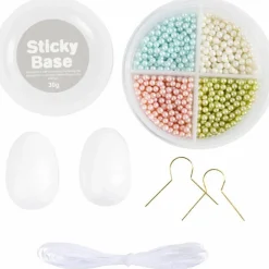 Best Creativ Company Påskepose - Lav Pearl Clay påskeæg, 2 stk