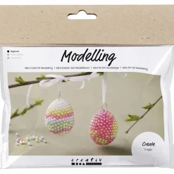 Best Creativ Company Påskepose - Lav Pearl Clay påskeæg, 2 stk