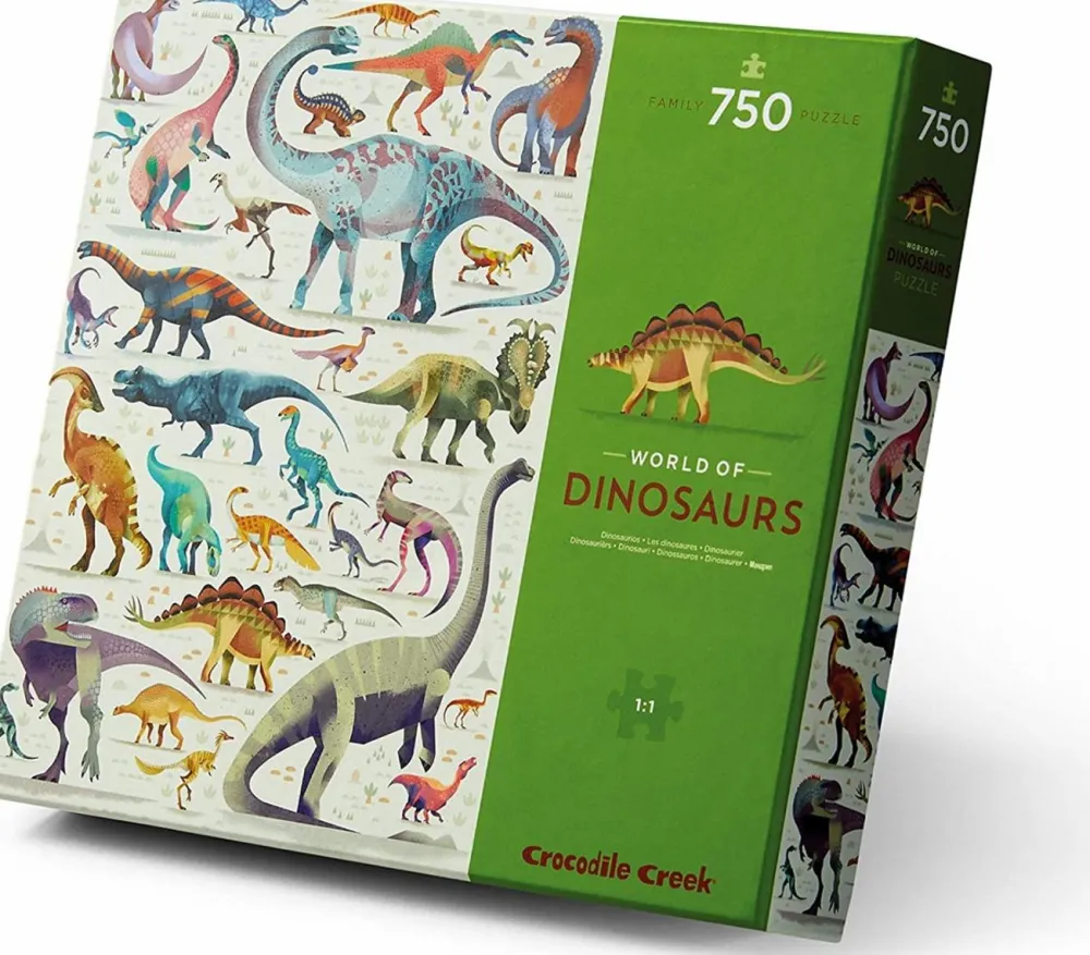 Hot Crocodile Creek Puslespil m. 750 brikker - Dinosaurer