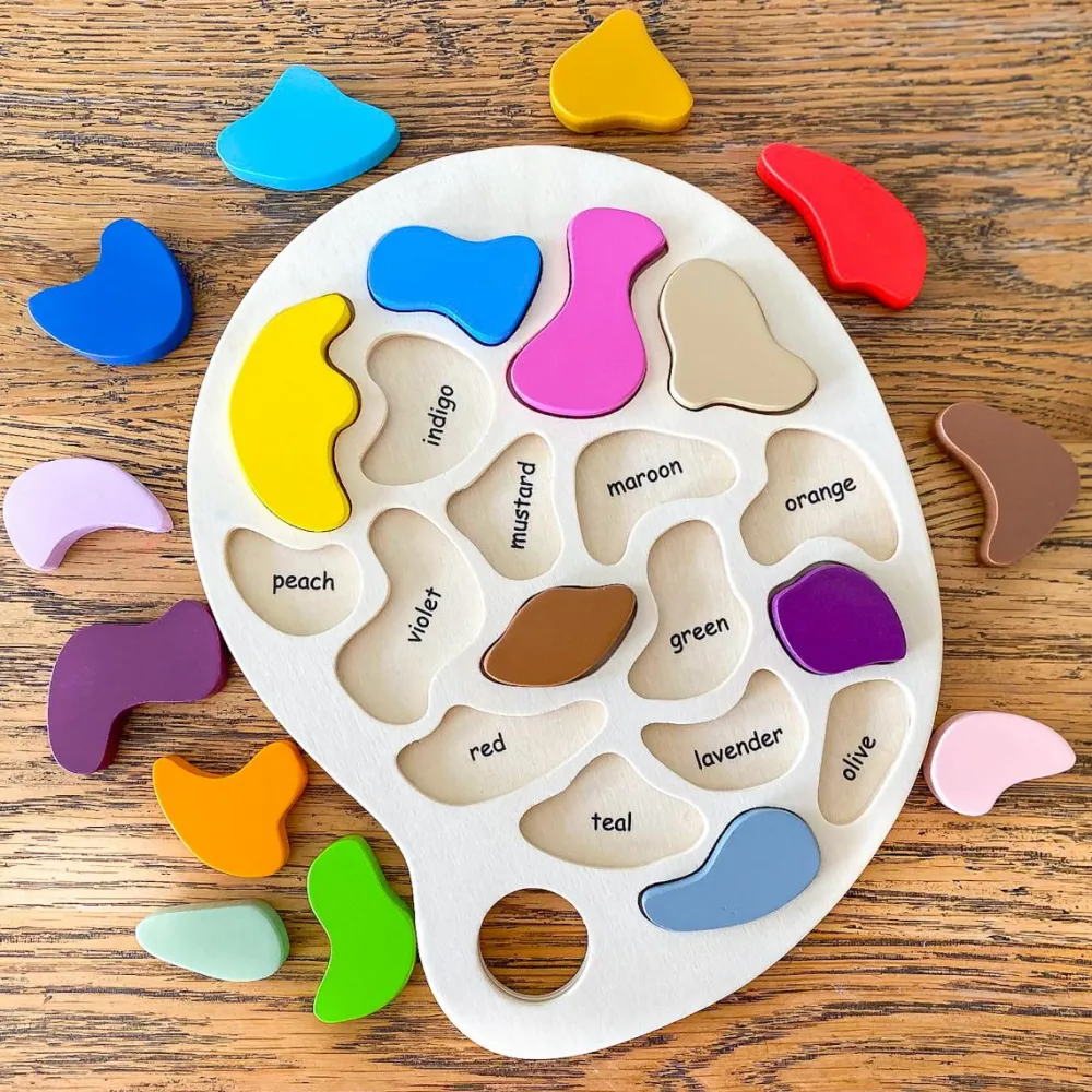 Outlet Puslespil m. 18 brikker - Kunstnerens palet