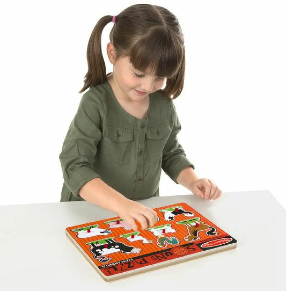 Online Melissa & Doug Puslespil med lyd - Bondegårdsdyr