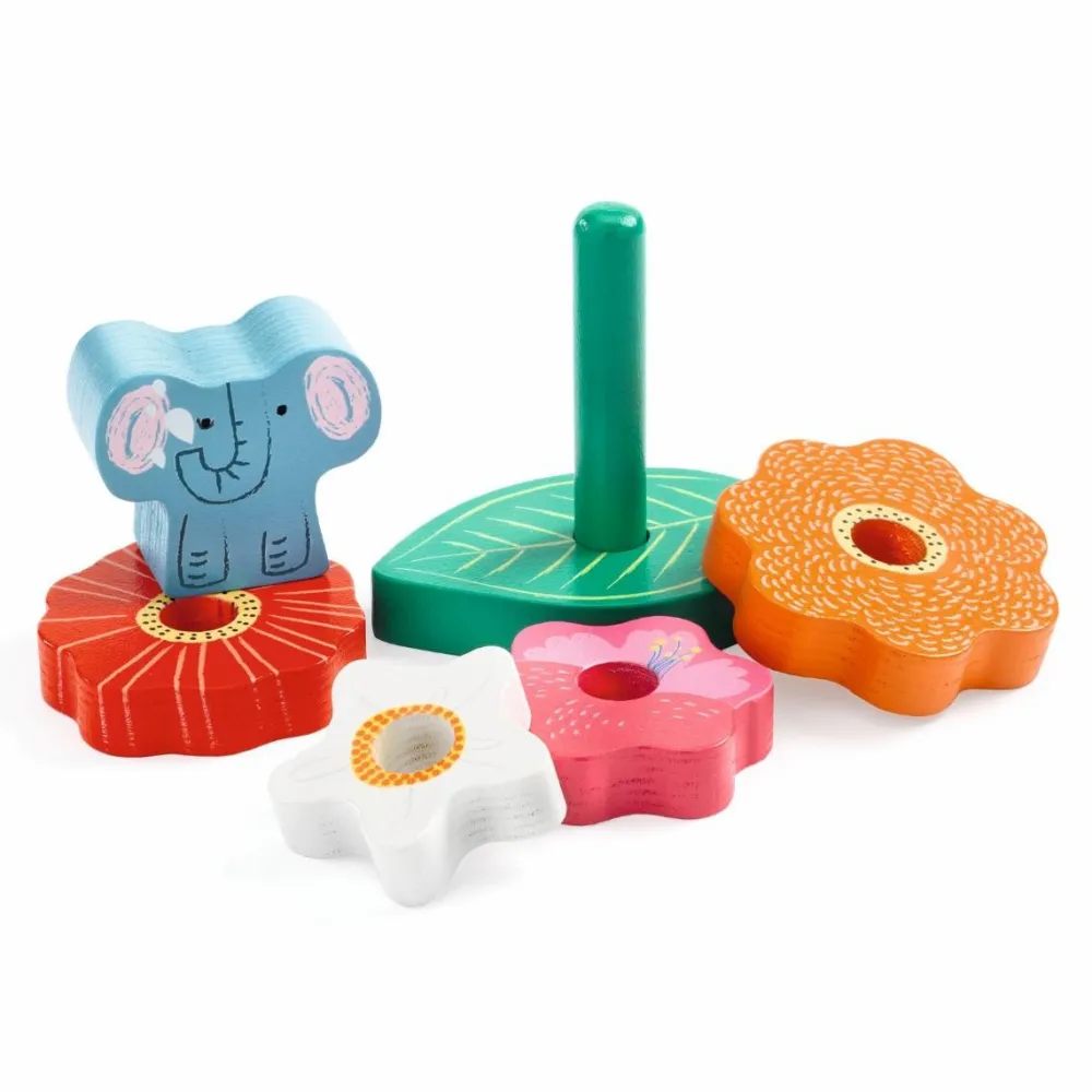 Djeco Puzz & Stack Happy - 2-i-1 stabletårn