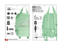 Scoot & Ride Rygsæk med reflekser, 9 l. - Kiwi