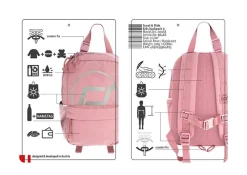 Online Scoot & Ride Rygsæk med reflekser, 9 l. - Rose