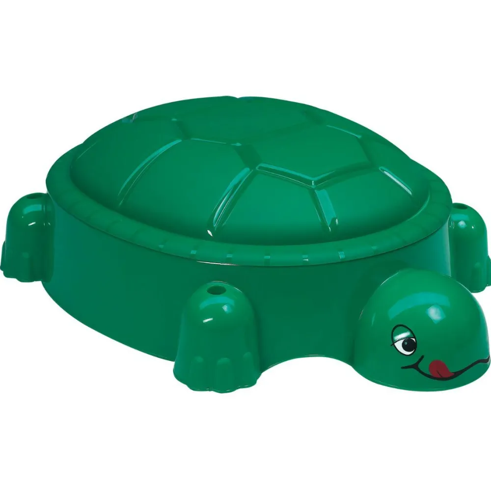 Online Sandkasse i plast - Skildpadde m. låg, grøn