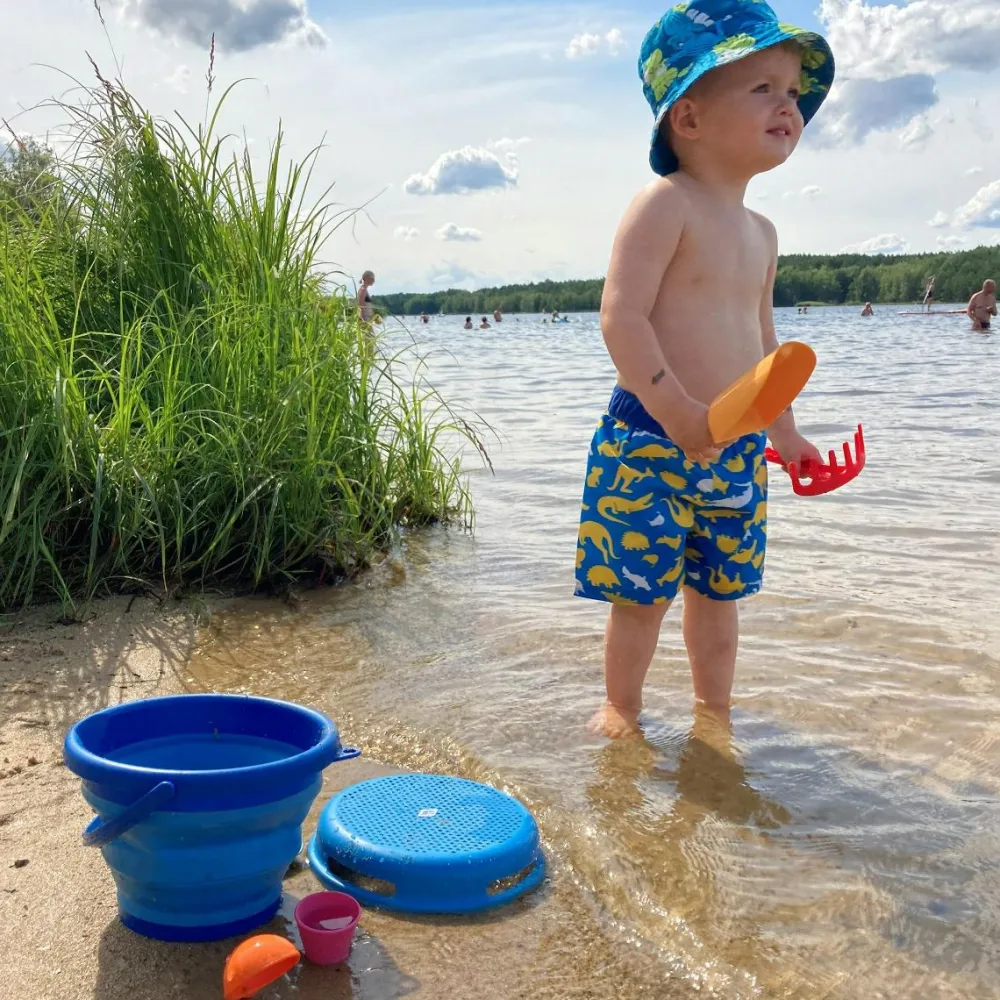 Online Sandleg - Spandsæt med 7 dele - Blå