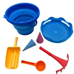 Online Sandleg - Spandsæt med 7 dele - Blå