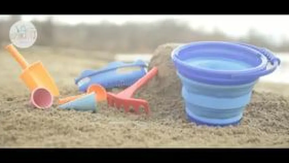 Online Sandleg - Spandsæt med 7 dele - Blå