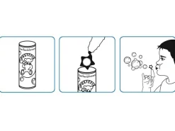 Sale Pustefix Sæbebobler, Wand til fingrene - 70 ml